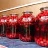 ВИШНЁВЫЙ КОНЦЕНТРАТ С ЛИСТЬЯМИ ЧЁРНОЙ СМОРОДИНЫ НА ЗИМУ