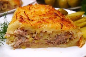 Картофельно-мясная запеканка. Забытый, но очень вкусный рецепт.