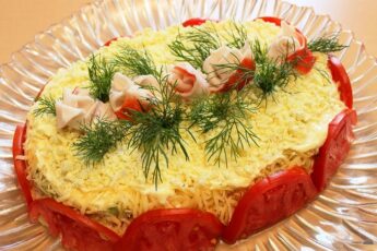 Новый салат «РОЗОВЫЙ ВЕЧЕР» — нежный и шикарный