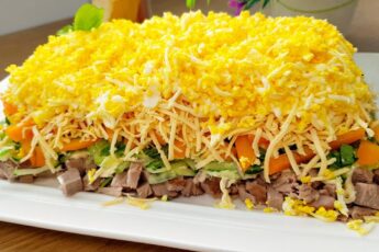 Потрясающе Вкусный Салат "ИДЕАЛ" намного круче Оливье! МЯСНОЙ салат на Праздник и Не Только