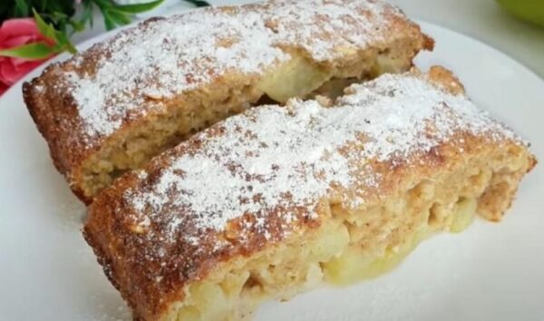 Диетический пирог без грамма муки с яблоками. Можно есть на ночь, хоть каждый день