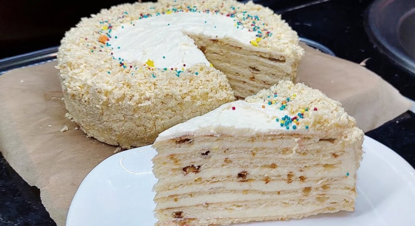 Без духовки. Вкусный торт на сковороде за 30 минут: проще простого, а вкус потрясающий