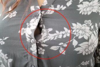 Долго страдала от того, что блузка расходится на груди, оказывается, проблема решается за 15 минут