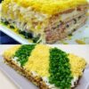 До неприличия вкусный торт-салат закусочный. очень рекомендую!