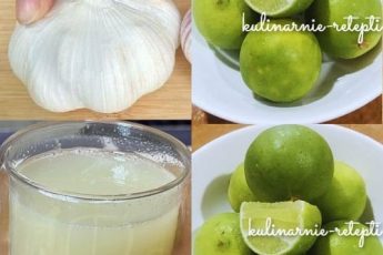 Тертый имбирь, лук, чеснок, лимонный сок и мед. Одна чайная ложка в день