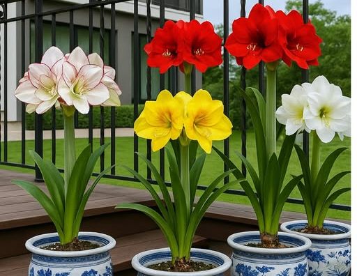 Амариллис у подруги не цветет, а у меня по 3 раза за год. Делюсь схемой ухода