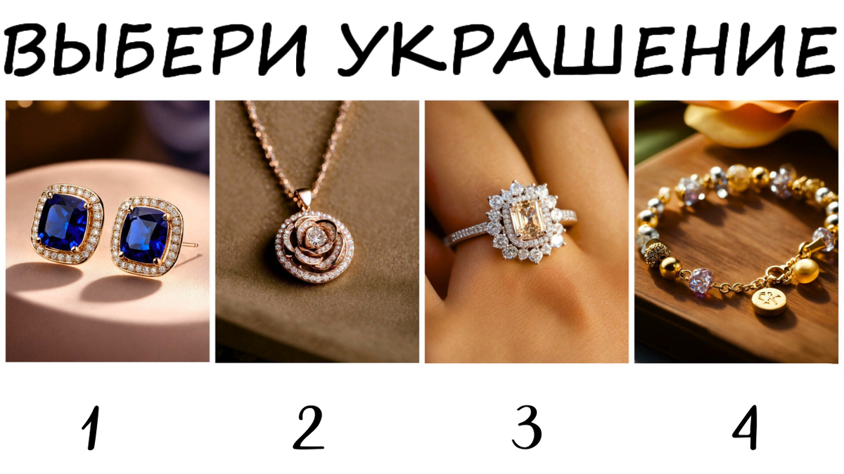 Тест! Выбери украшение и узнай, какой сюрприз приготовила Вселенная для тебя!