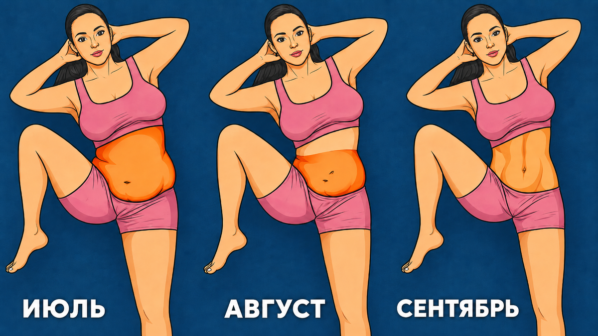 Живот и талия подтягиваются стоя: 4 упражнения по минуте