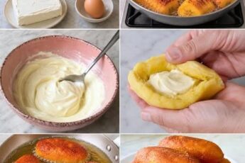 Вот как я готовлю жареные пирожки из бананов с сырной начинкой